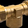 Kompressions T-stykke 15 mm x 1/2" - messing| Rør Og Fittings