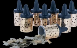 Konfetti pop guld - 8 stk| Festartikler|Nytårspynt