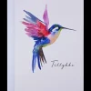 Kort med kuvert 11x17 cm - kolibri| Festartikler