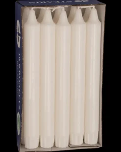 Kronelys hvid 10-pak| Lys Og Olielamper