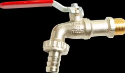 Kugleaftaphane 1/2" M/N med L-greb| Haner Og Ventiler