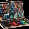 Kunstnersæt i trækuffert 178 dele| Øvrige Hobbyartikler