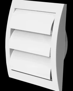 EUROPLAST Lamelventil kvadratisk - passer til Ø100 mm| Ventilation Og Varmeflytning