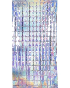 Lametta gardin firkanter sølv| Festartikler|Nytårspynt