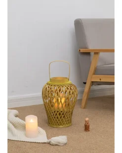 SJÖBO Lanterne i bambus H. 45 cm| Øvrigt Havetilbehør