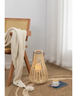 SJÖBO Lanterne i bambus H. 40 cm| Øvrigt Havetilbehør