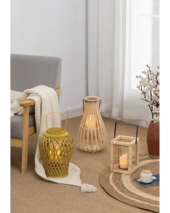 SJÖBO Lanterne i rattan H. 35 cm| Øvrigt Havetilbehør