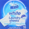 At Home Wash Laundry sheets 16-sheets - white| Vaskemidler