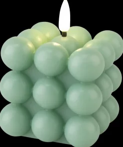 LED-bobbellys H. 7,5 cm - grøn| Lys Og Olielamper