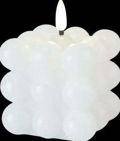 LED-bobbellys H. 7,5 cm - hvid| Lys Og Olielamper