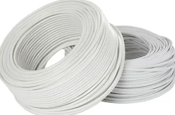 Ledning flad 2 x 0,75 mm² - hvid| Løse Ledninger