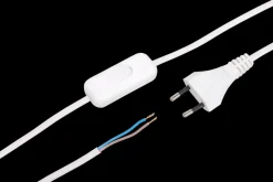 Ledning med afbryder 2 m - hvid| Løse Ledninger