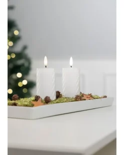 LED-vokslys snoet H. 10 cm 2-pak| Lys Og Olielamper