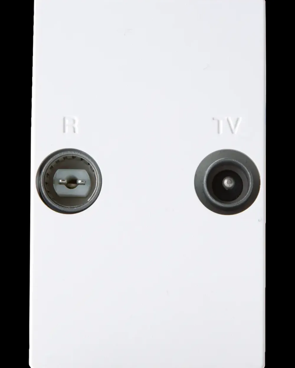 LK FUGA Antenneudtag med sløjfe - hvid| Antenneudtag