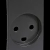 LK FUGA Tangent stikkontakt med jord 1½modul koksgrå| Tangenter