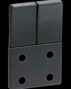 LK FUGA Tangent stikkontakt 1½ dobbelt - koksgrå| Tangenter