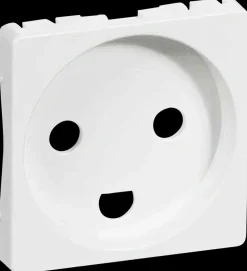 LK FUGA Tangent stikkontakt med jord 1 modul - hvid| Tangenter