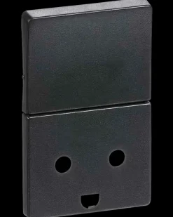 LK FUGA Tangent stikkontakt 1½modul m/jord - koksgrå| Tangenter