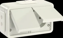 LK OPUS 73 Stikkontakt dobbelt med jord| Stænktæt Og Udendørs