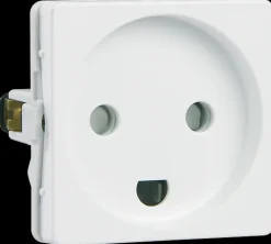 LK Stikkontakt 1 modul uden afbryder - hvid| Afbrydere Og Stikkontakter