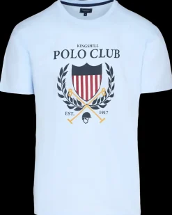 KINGSHILL Polo Club Logo T-shirt - Blå| T-Shirts Og Skjorter