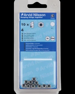 Arvid Nilsson Låsemøtrik A4 M4 10-pak| Maskinskruer, Bolte Og Møtrikker