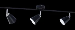 Lux Lamp Spotskinne Bari 3 x E14 - sort| Loftslamper Og -Pendler