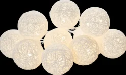 Lyskugler Ø6 cm 10 stk. - hvid| Dekoration