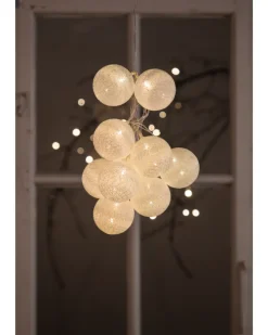 Lyskugler Ø6 cm 10 stk. - hvid| Dekoration