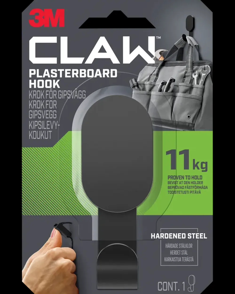3M ™ CLAW™ Drywall Hook Sort - 11 kg| Knager Og Knagerækker