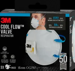 3M ™ Åndedrætsværn FFP2 m/ven 3-pk| Værnemidler