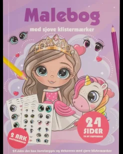 Malebog med klistermærker - assorteret| Øvrigt Legetøj