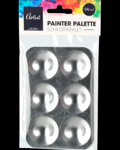 Malerpalette metal rektangel| Øvrige Hobbyartikler