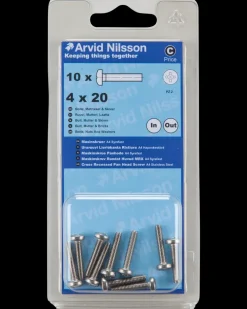 Arvid Nilsson Maskinskrue A4 PH M4 x 20 mm 10-pak| Maskinskruer, Bolte Og Møtrikker