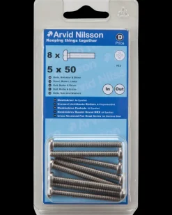 Arvid Nilsson Maskinskrue A4 PH M5 x 50 mm 8-pak| Maskinskruer, Bolte Og Møtrikker