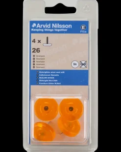 Arvid Nilsson Møbelglider + stift Ø26 mm 4-pak| Øvrige Monteringsbeslag