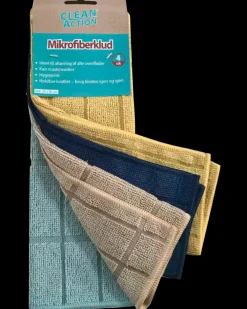 Clean Action Mikrofiberklud 30x30 cm - 4 stk| Rengøringsartikler