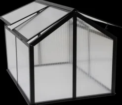 Minidrivhus 120 x 80 cm sort + polykarbonat| Minidrivhuse