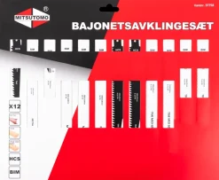 Mitsutomo Bajonetsavklingesæt 12 dele| Bajonetsavklinger
