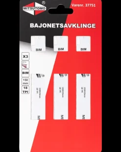 Mitsutomo Bajonetsavklinge metal fin 150 mm 3-pak| Bajonetsavklinger