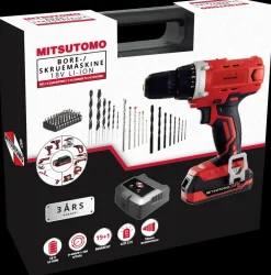 Mitsutomo Bore-/skruemaskine 18V Sæt| Akku Bore- Og Skruemaskiner