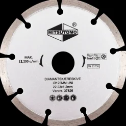 Mitsutomo Diamantskæreskive Ø125 mm - uni| Skære- Og Slibeskiver