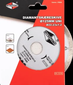 Mitsutomo Diamantskæreskive Ø125 mm - uni| Skære- Og Slibeskiver