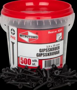 Mitsutomo Gipsskrue metal 3,9 x 35 mm 500 stk.| Skruer