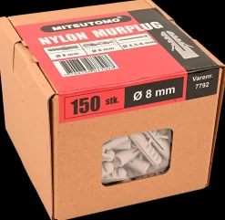 Mitsutomo Nylon murplug 8 mm 150 stk.| Dyvler Og Plugs