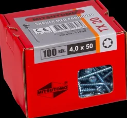 Mitsutomo Panskrue 4,0 x 50 mm 100 stk.| Skruer