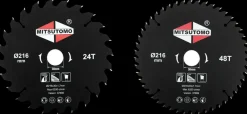 Mitsutomo Rundsavsklinge Sæt Ø216 x 30 mm 24+48T| Rundsavsklinger