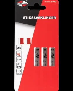 Mitsutomo Stiksavsklinger Metal 21T 5 stk.| Stiksavklinger