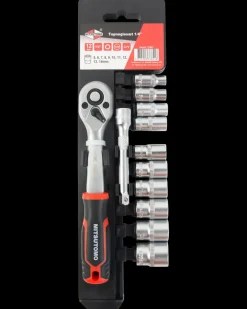 Mitsutomo Topnøglesæt 1/4" - 12 dele| Topnøglesæt Og Skralder