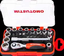 Mitsutomo Topnøglesæt mini i tomme - 25 dele| Topnøglesæt Og Skralder